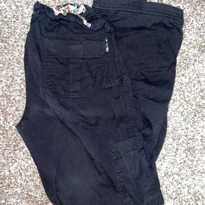 Black Koi Scrub Pants